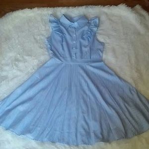 *NWOT* Retro pinstripe shirt dress